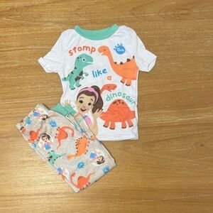 Ms Rachel Dinosaur Print Pajamas